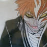 Ichigo Kurasaki with half of hollow mask