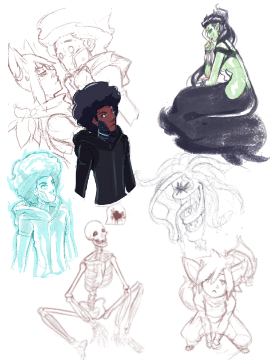 Somewhat spoopy sketches