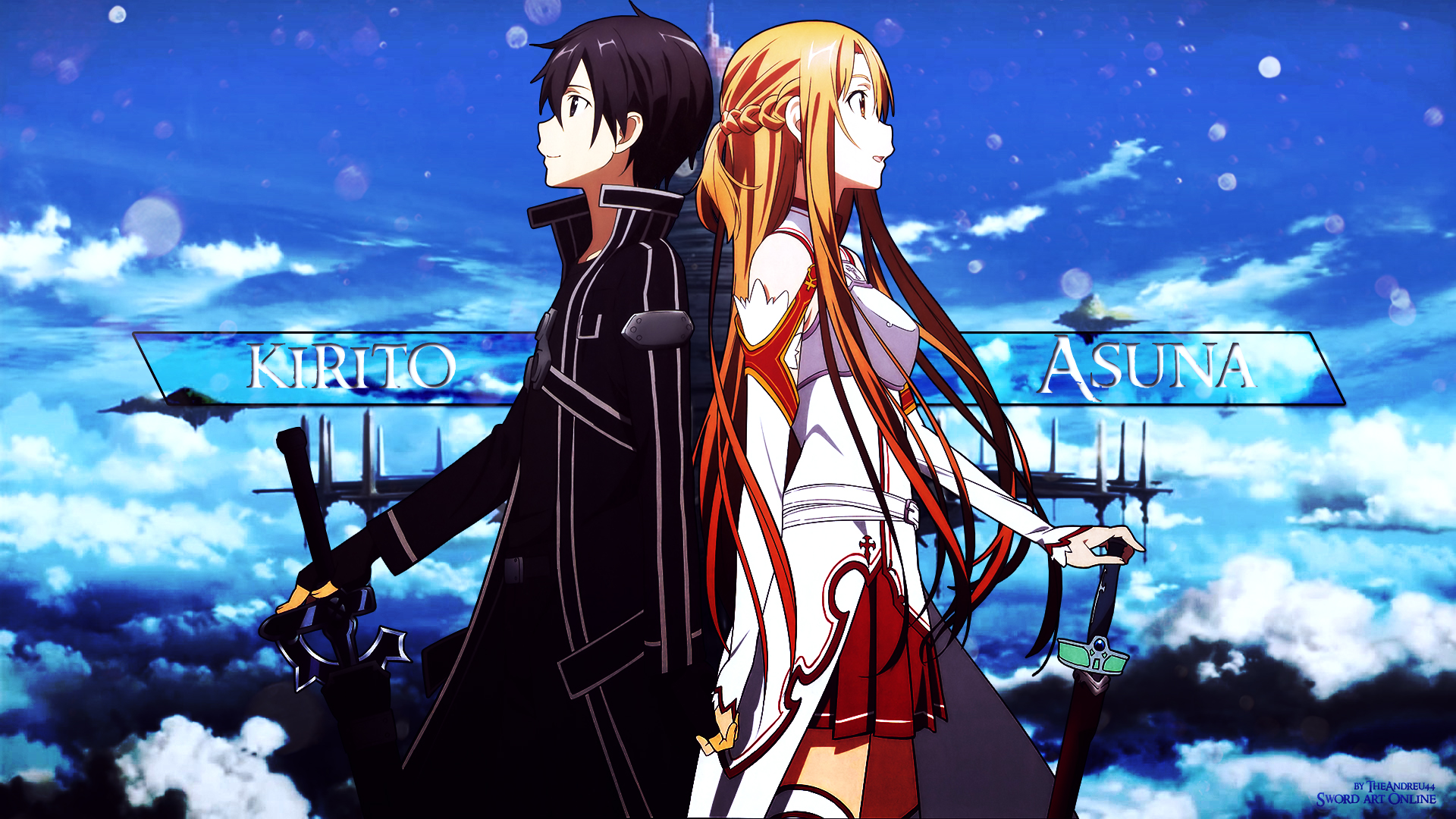 sword art online wallpaper 1920x1080 kirito and asuna