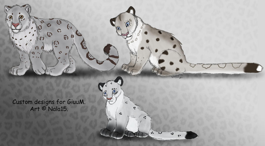 Custom Snow Leopard Family