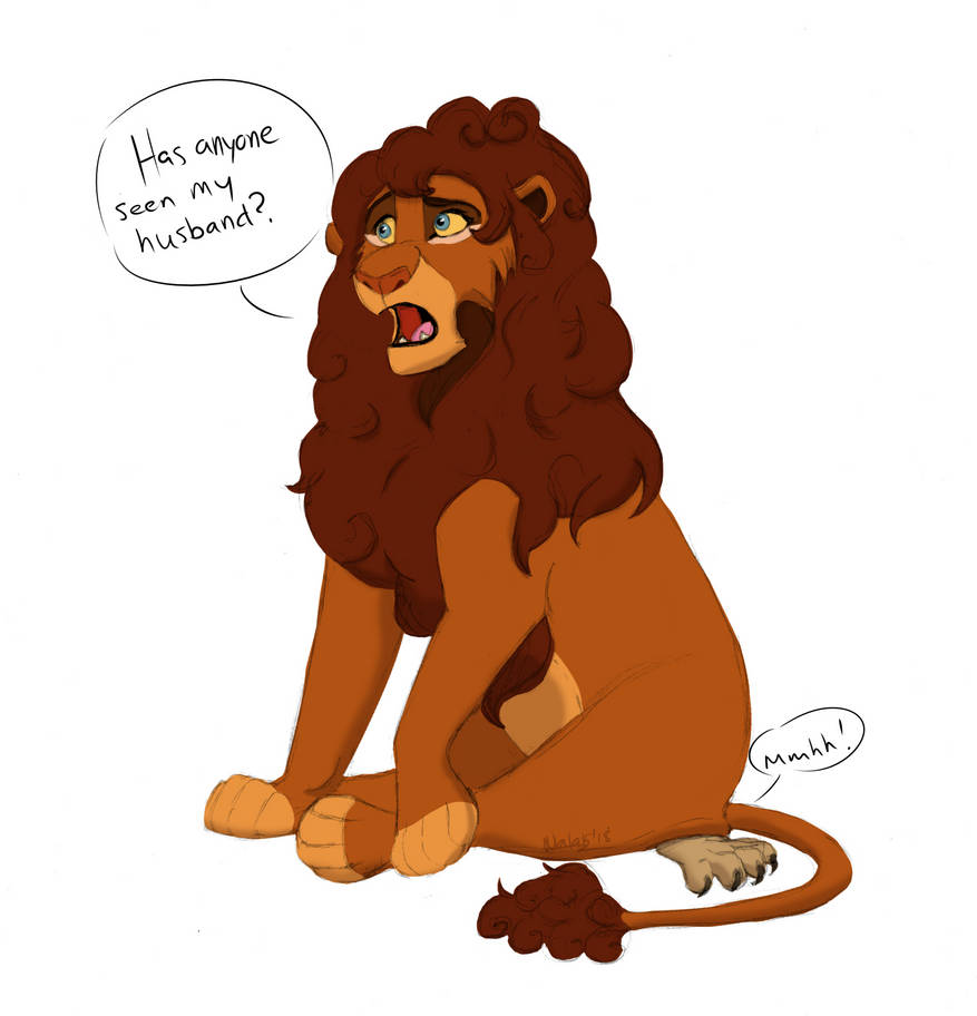 ''Have you seen my husband?'' - Commission by Nala15