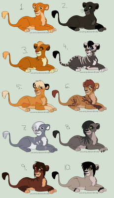 Halloween Lion Cub Point Adopts - CLOSED