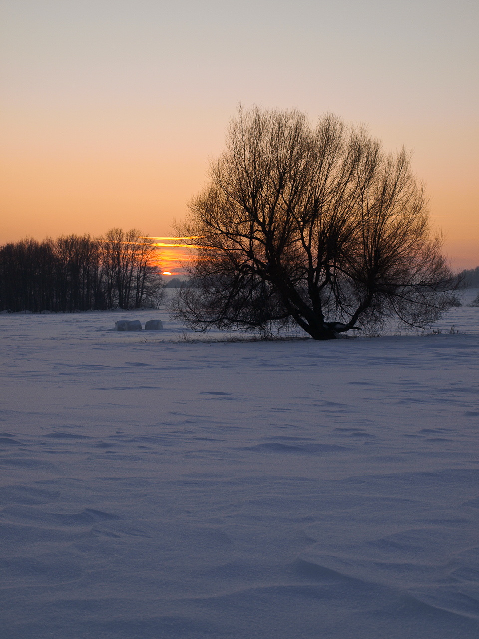 winter sunset