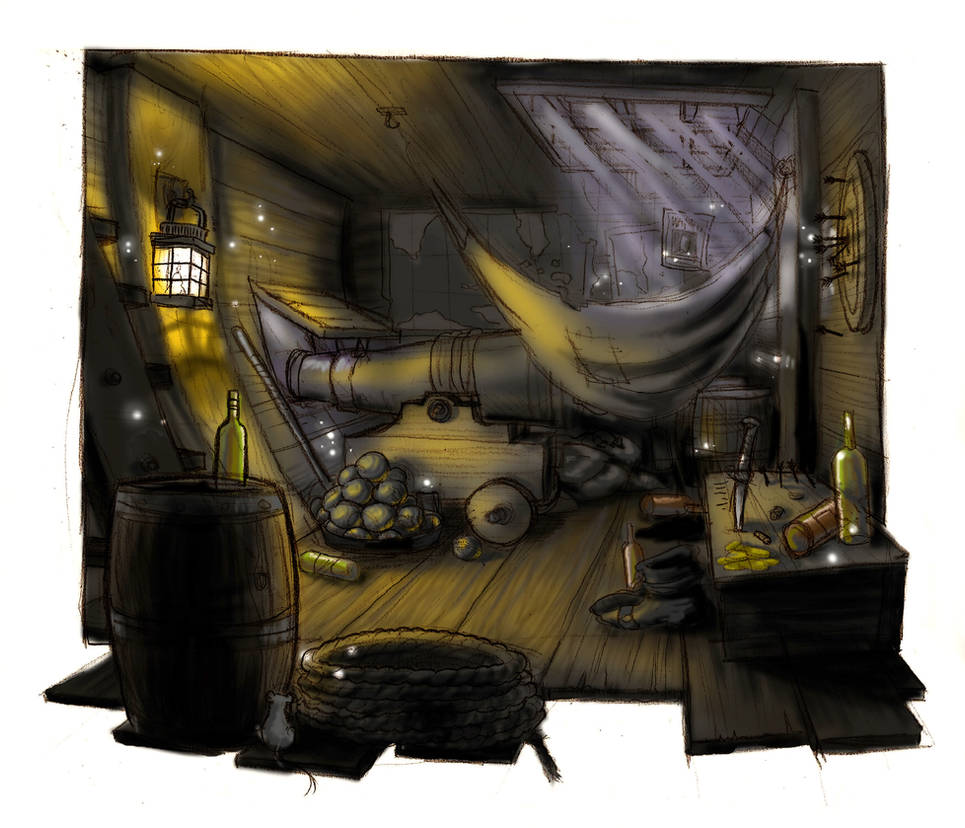 night pirate ship interior by JACKIEthePIRATE on DeviantArt