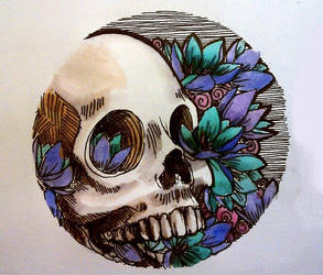 iris skull circle
