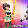 (MMD DL) SK: Fantasy Sword and Battle Axe
