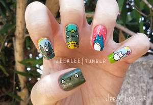 My Neighbor Totoro Nails