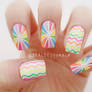 Neon Lollipop Nails