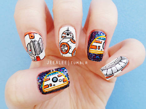 BB-8 Nails | Star Wars: The Force Awakens