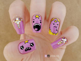 Lumpy Space Princess Nails