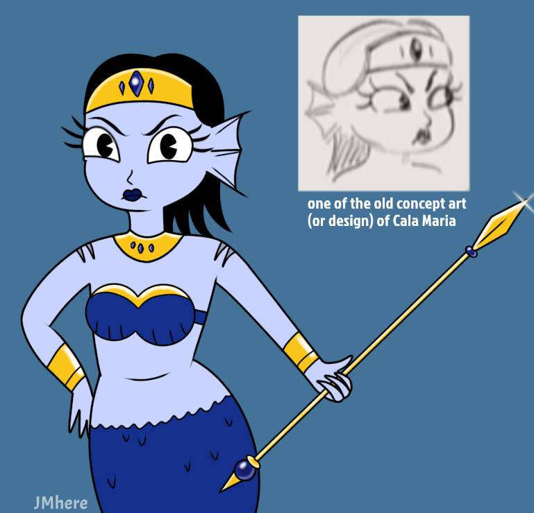 Maria Old Cala Maria old concept art (Cuphead) by JMhere on DeviantArt
