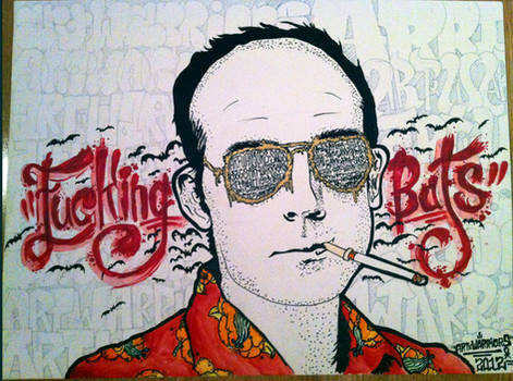 Hunter S Thompson by artwarriors