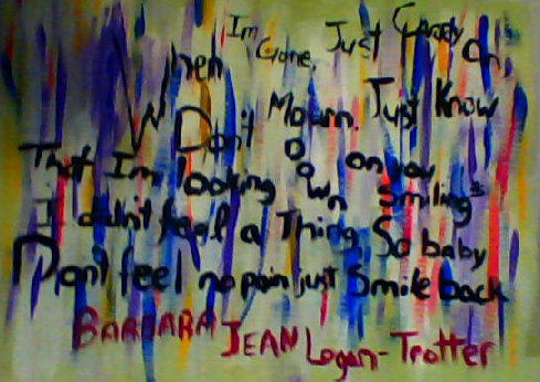 Painting of lyrics