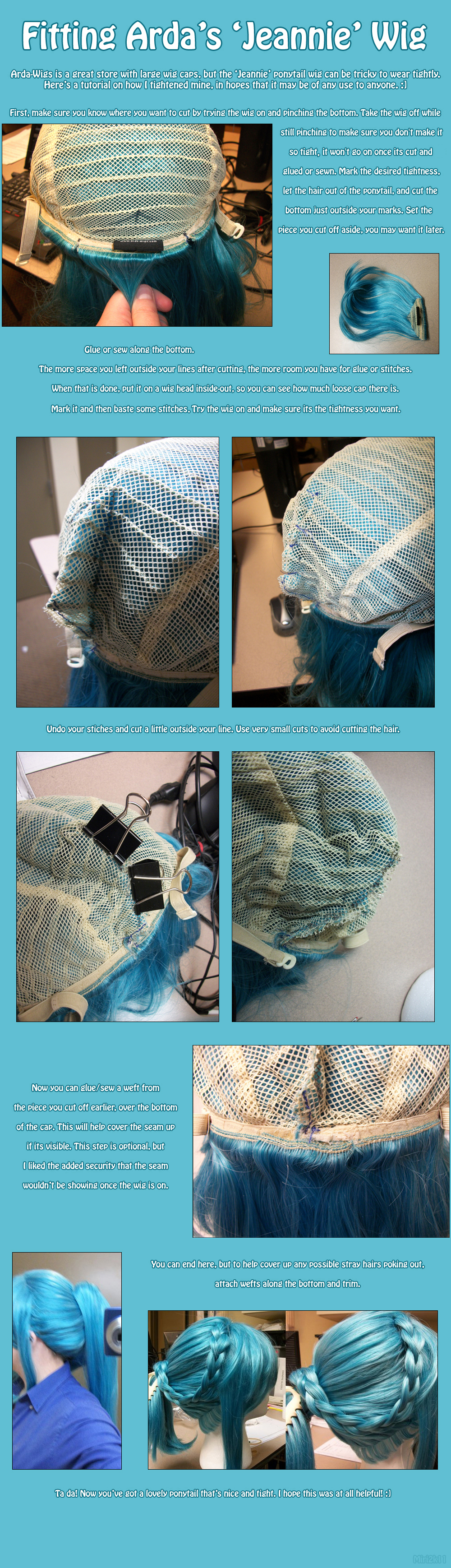 Fitting Arda's Jeannie Wig Tutorial