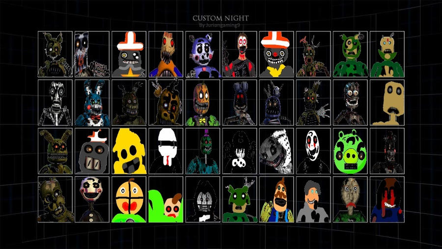 Ultimate custom night menu by JurianArts (Fan-made by JurianArts on ...