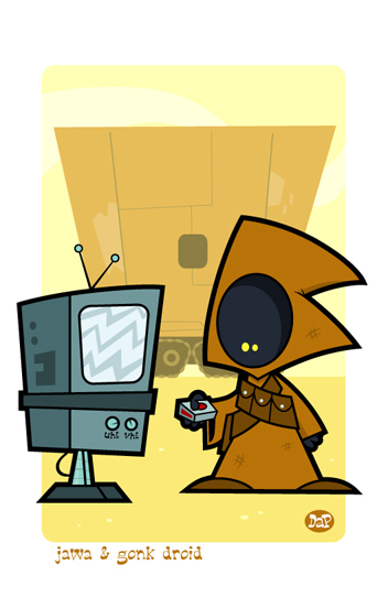 Jawa and a Gonk Droid