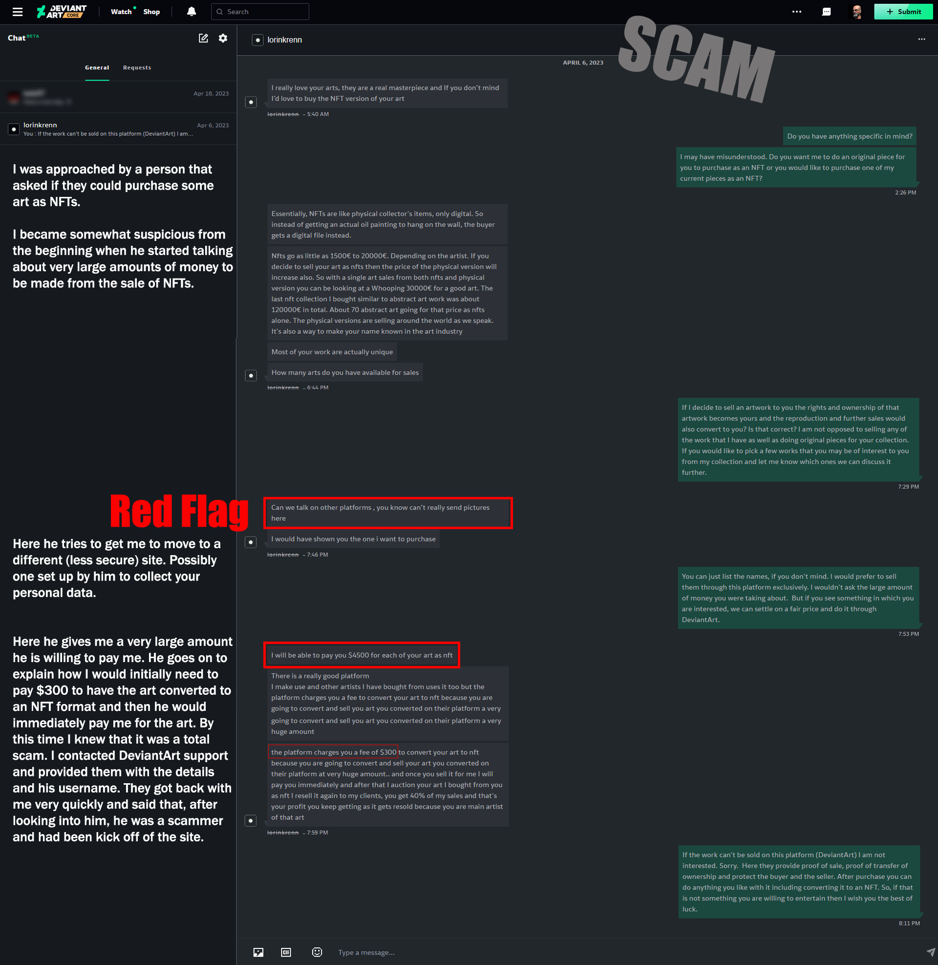 Deviantart Scam Scam Alert by modigazzi on DeviantArt