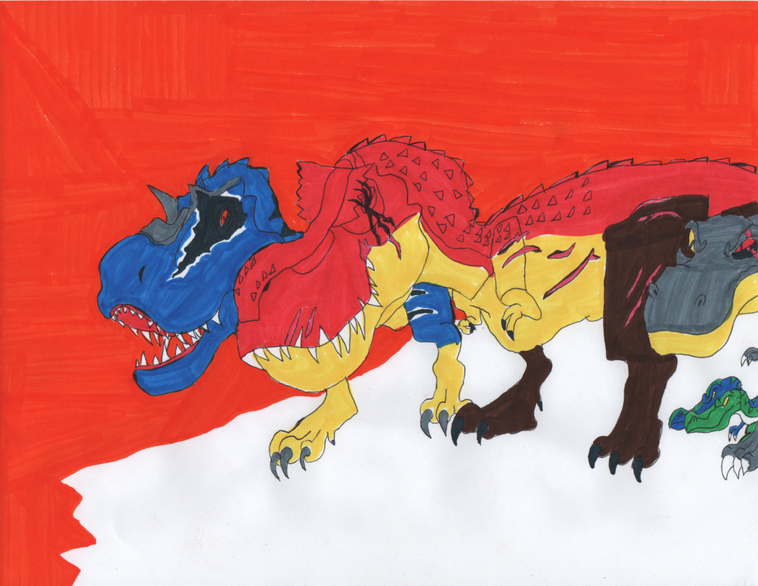 One Eye and his Sharptooth pack by Zachosaur on DeviantArt