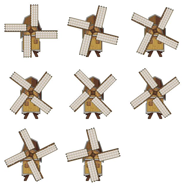 Windmill animation sheet by carchagui on DeviantArt