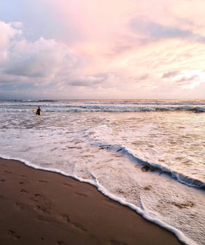 Sunset at a beach