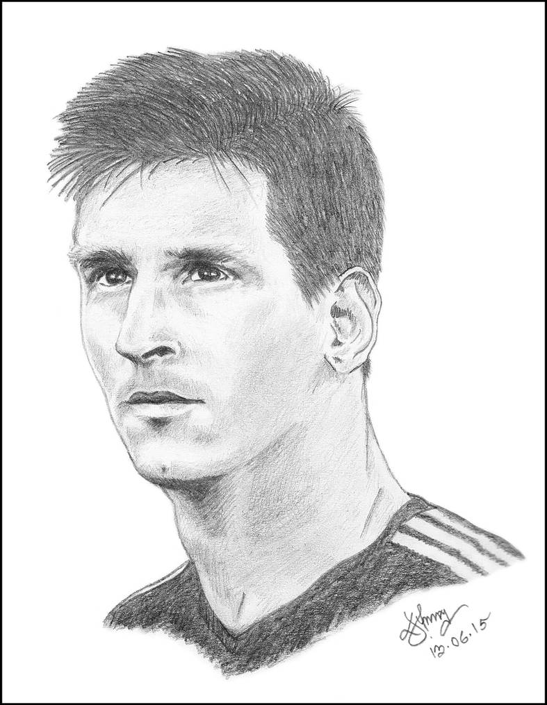 Lionel Messi Sketch by iDipu on DeviantArt