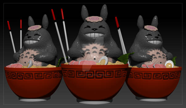 Totoro 3D Sculpt colored version