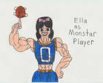 Ella as Monstar Player by Catholic-Ronin