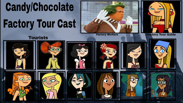 Total Drama Chocolate Factory Tour Casts