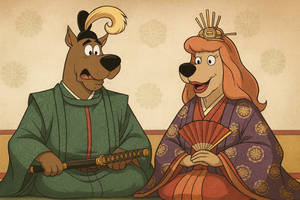 Dogs and humans forms - Scooby and Esmeralda