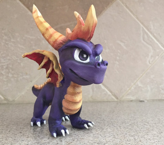 Retro Spyro Sculpture