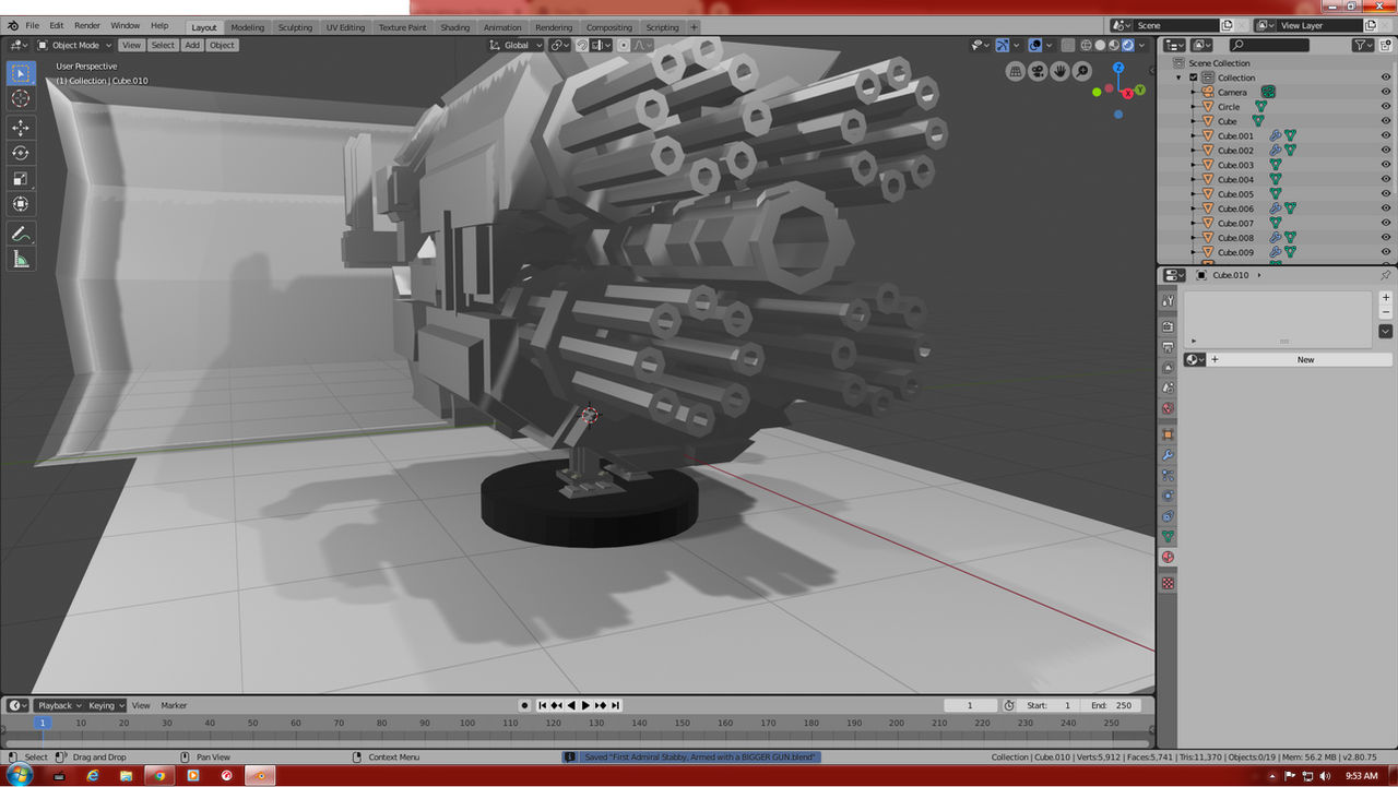 Stabby Rifle First Admiral Stabby Armed With A Bigger Gun by CyrusTheMighty on ...