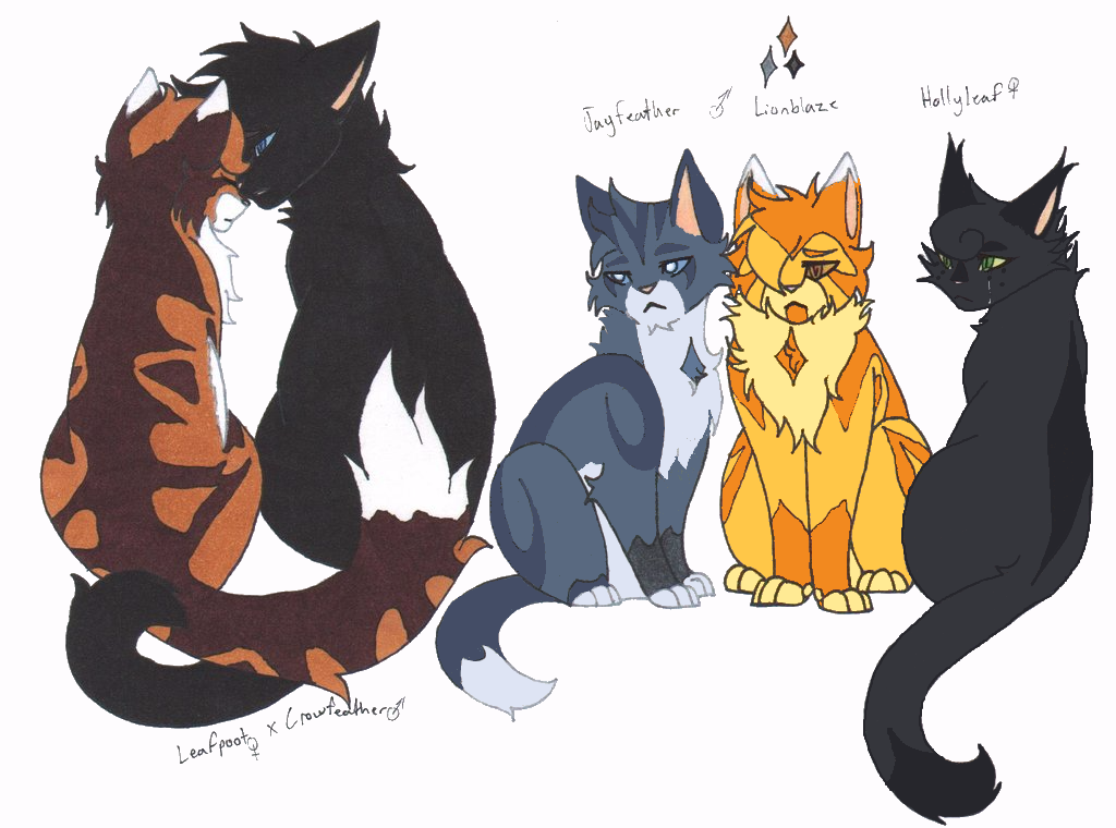 Leafpool X Crowfeather By Tazzy Girl On Deviantart