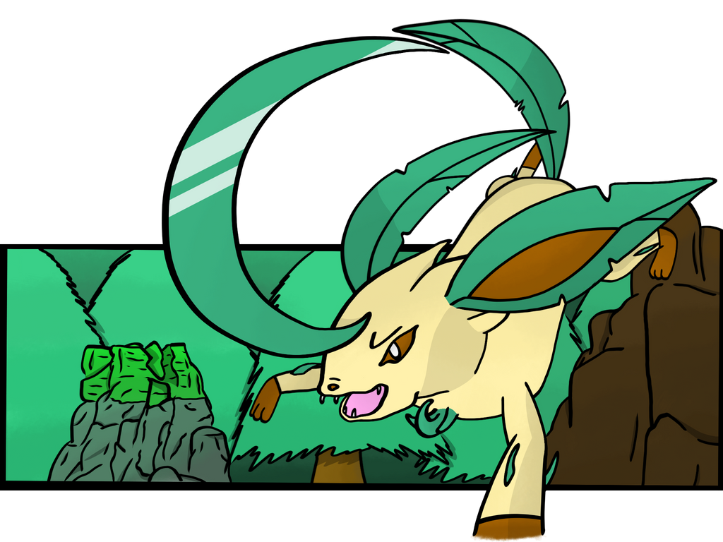 Leafeon used Leaf Blade!