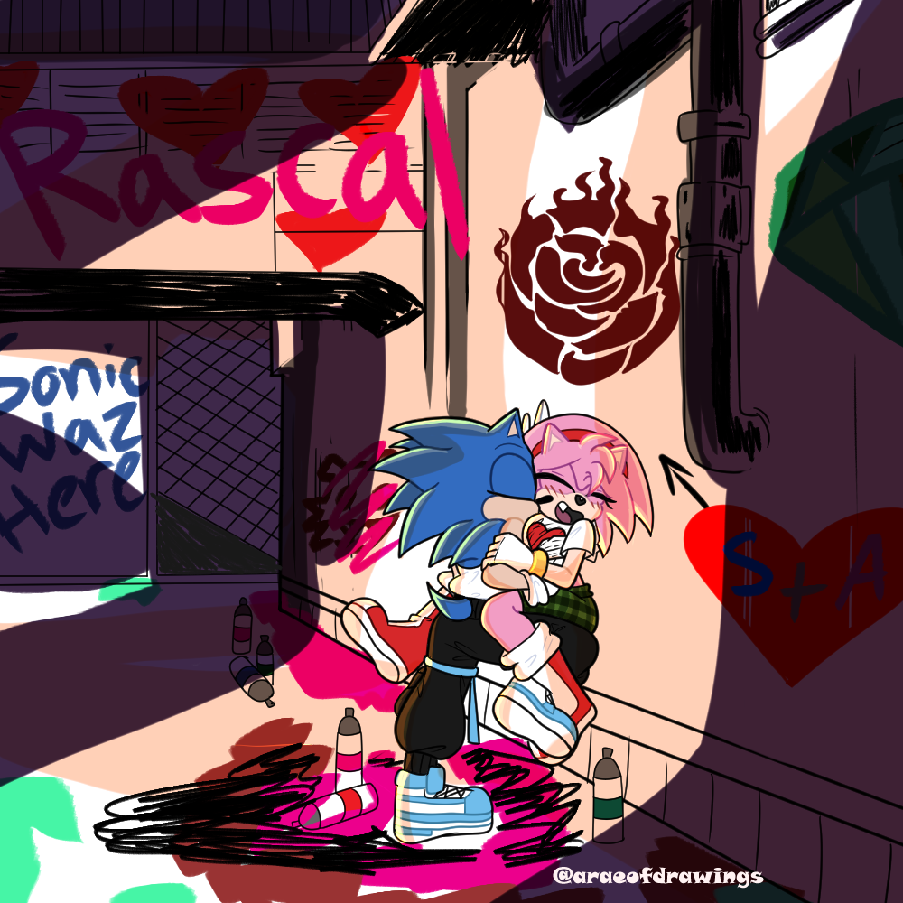 sonamy valentines kiss by Sonicsis on DeviantArt