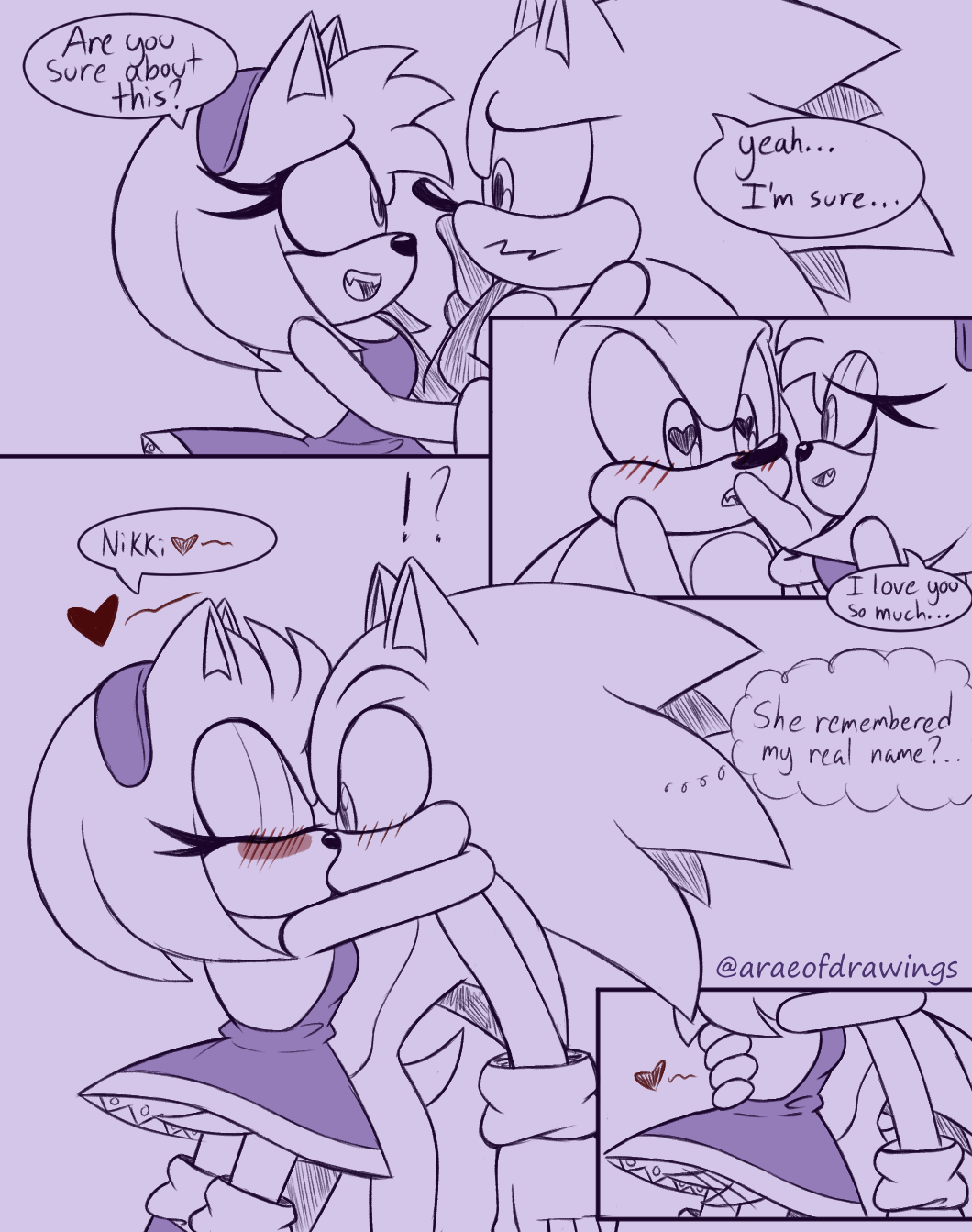 ✿ I'm_αℓεH ✿ on X: them gave their first kiss #SonAmy