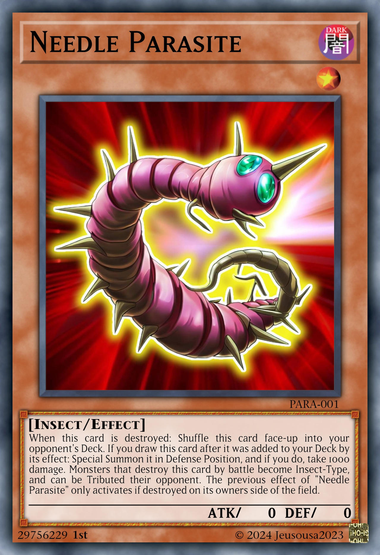 yugioh parasite cards Yugioh - Parasite Paracide - 1st Edition Secret Rare NM - Free Holographic Card