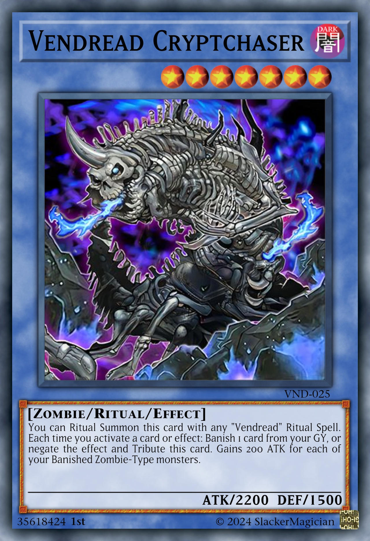 vendread yugioh cards yu-gi-oh Vendread Core - EXFO-EN083 - Super Rare - 1st Edition