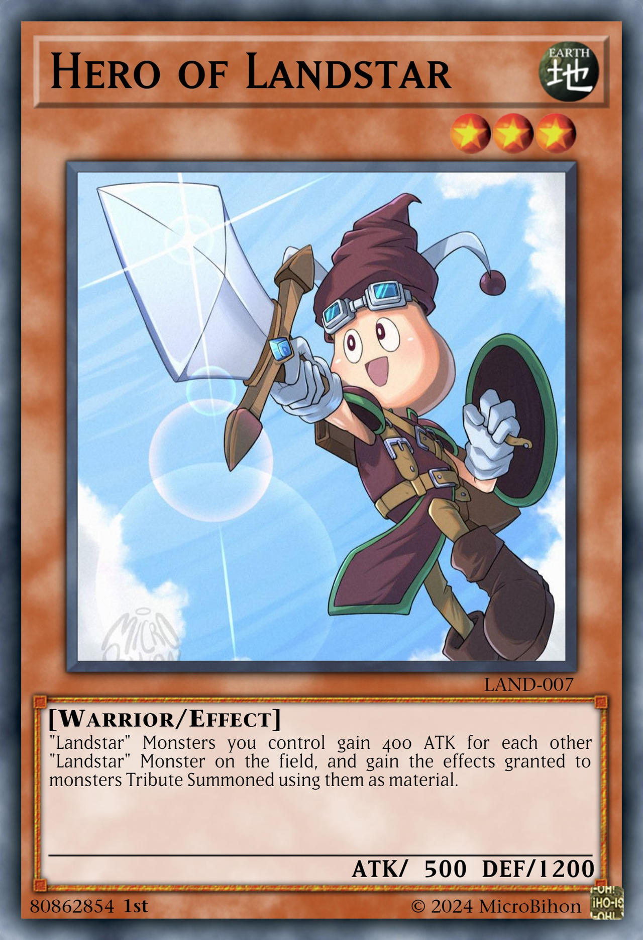 yugioh landstar cards Brigadier of Landstar ANIME EFFECT HOLO card
