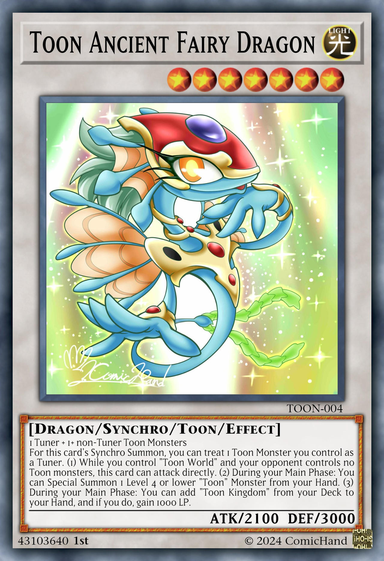 yugioh cards ancient fairy dragon - LCKC-EN070 - Legendary Collection Kaiba - Ultra Rare You will receive the Unlimited Edition version of this card. Toon Ancient Fairy Dragon by