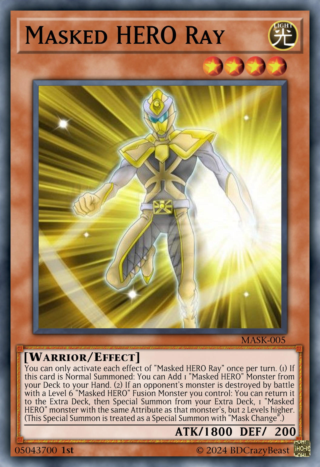 masked hero yugioh deck Yu-Gi-Oh! - Anki - LEHD-ENA36 - Common - 1st Edition - Legendary Hero Decks Your opponent can attack with only 1 monster during each Battle Phase Masked HERO Ray by JoblessGameDev