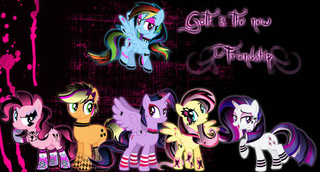 Goth Ponies Wallpaper