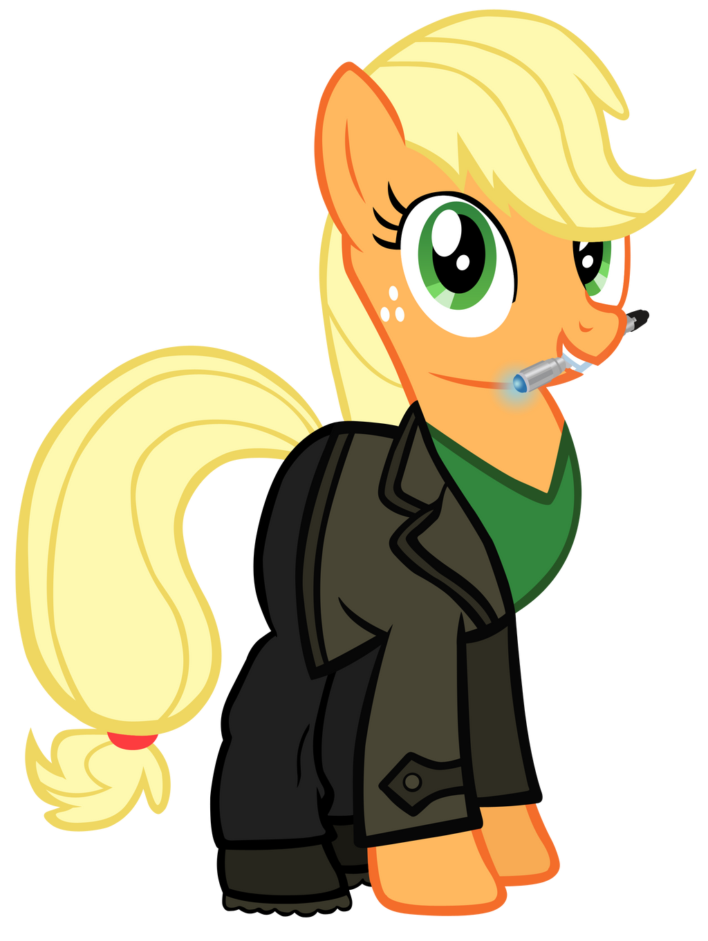 Applejack as the 9th Doctor