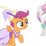 Gala Scootaloo and Sweetie Belle