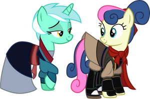 Lyra and Bon Bon as Mulan and Shang