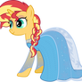 Sunset Shimmer as Elsa