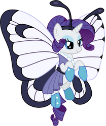 Rarity as Butterfree (no glasses)