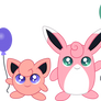 Jigglypuff and Wigglytuff