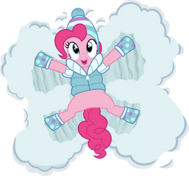 Snow Angel Pinkie Pie by CloudyGlow