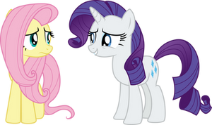 Fluttershy and Rarity