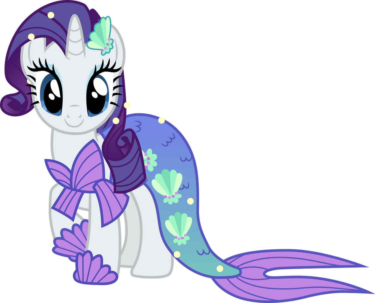 Mermaid Rarity by CloudyGlow on DeviantArt